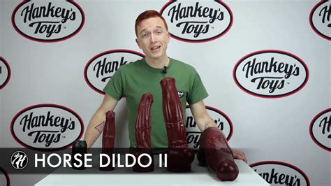 horse herm buying sex toy and testing it out|Hankey's Toys Horse Dildo Review .